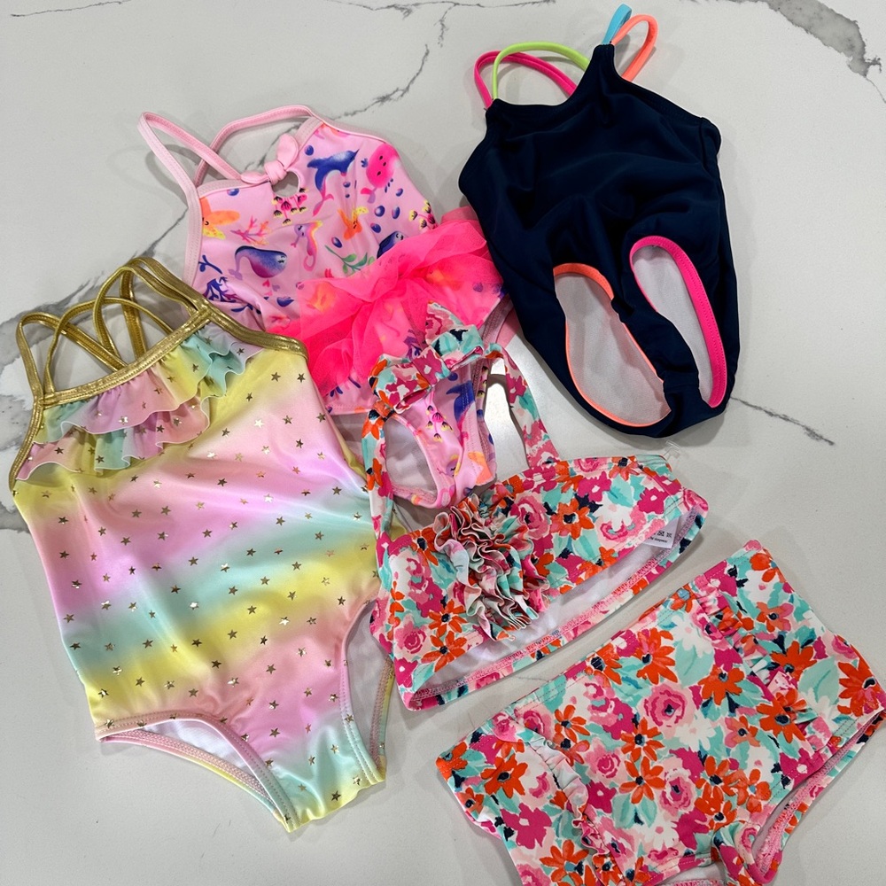 Girls swim suit lot 12 18 mos‎
